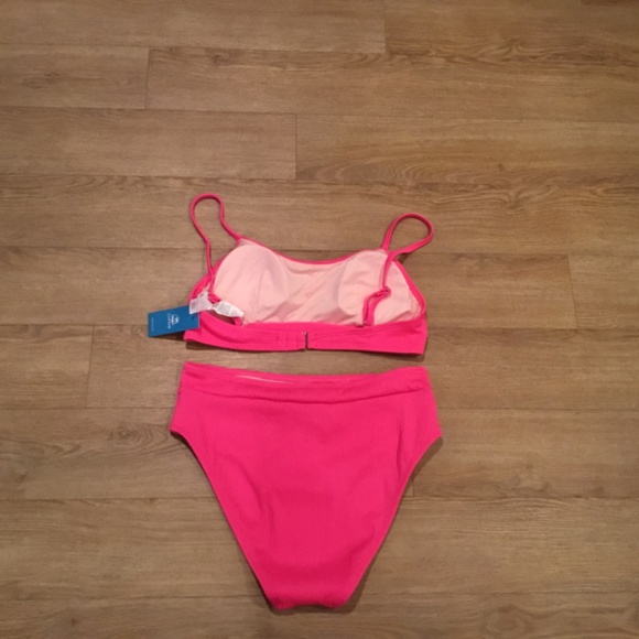 Women's High Waisted Scoop Neck Bikini Set - Picture 6 of 7